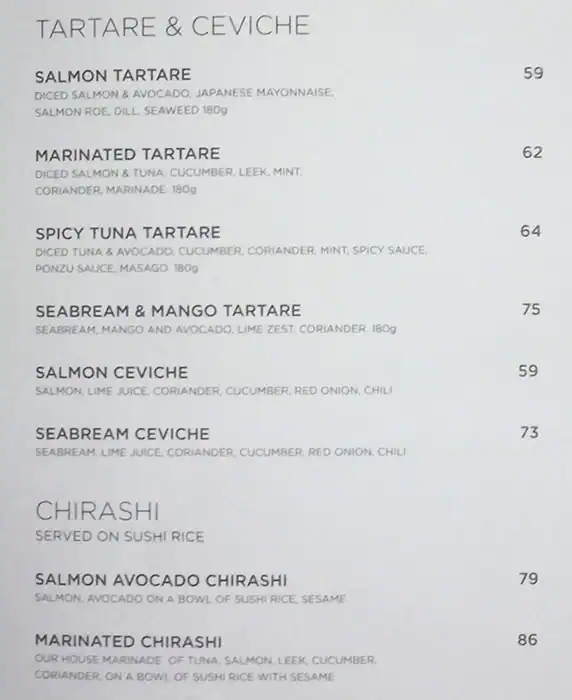 SushiArt Menu in Emaar Square, Downtown Dubai, Dubai 