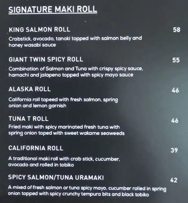 Yūgō Sushi - يوغو سوشي Menu in Almas Tower, Jumeirah Lake Towers (JLT), Dubai 