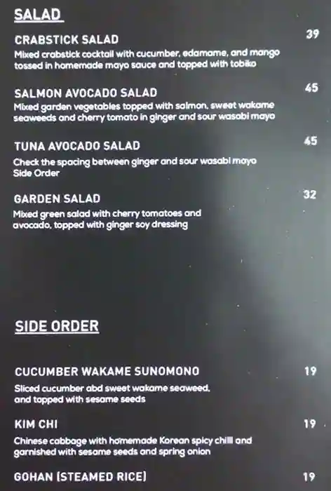 Yūgō Sushi - يوغو سوشي Menu in Almas Tower, Jumeirah Lake Towers (JLT), Dubai 