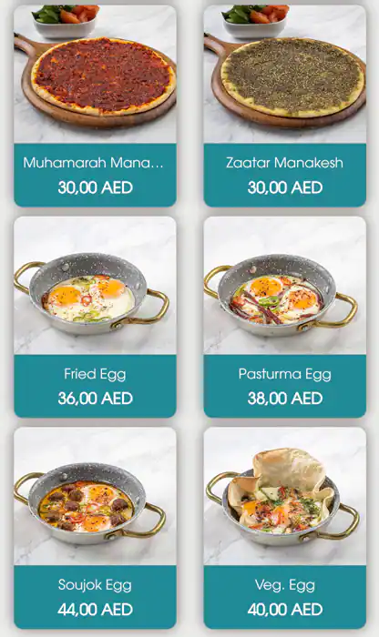 Sahelnom Restaurant Menu in Bluewaters Island, Dubai 