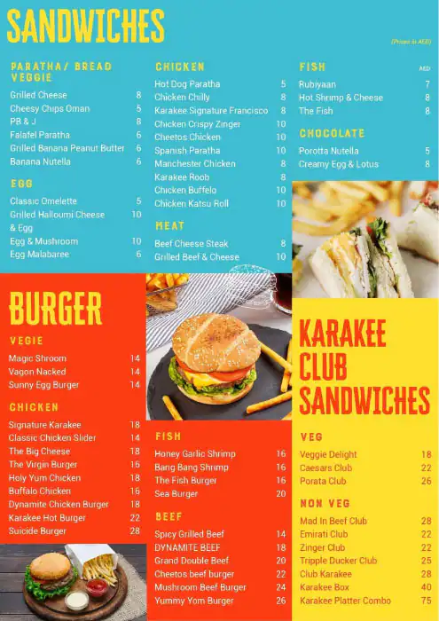 Karakee Cafe - كاراكى كافية Menu 