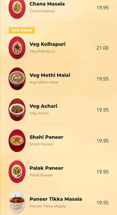 Deccan Delight Restaurant - مطعم دكان ديلايت Menu 