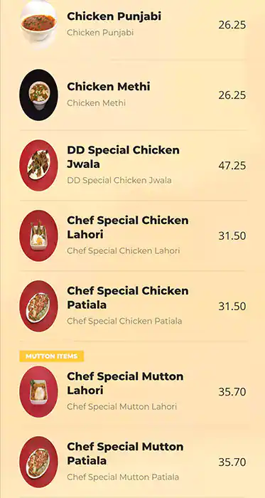 Deccan Delight Restaurant - مطعم دكان ديلايت Menu 