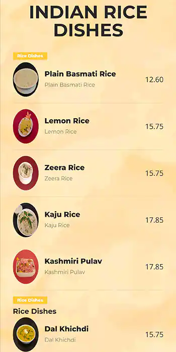 Deccan Delight Restaurant - مطعم دكان ديلايت Menu 