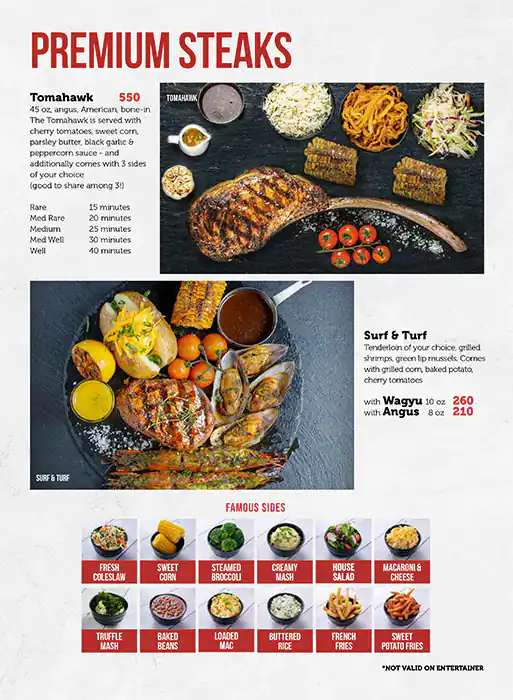 Famous Dave's Barbecue - فايموس دايفز باربيكيو Menu 