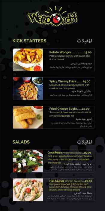 Best restaurant menu near Mirdif