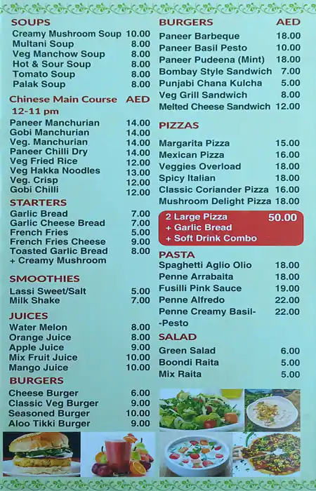 Veggieland Restaurant Menu in France Cluster, International City, Dubai 