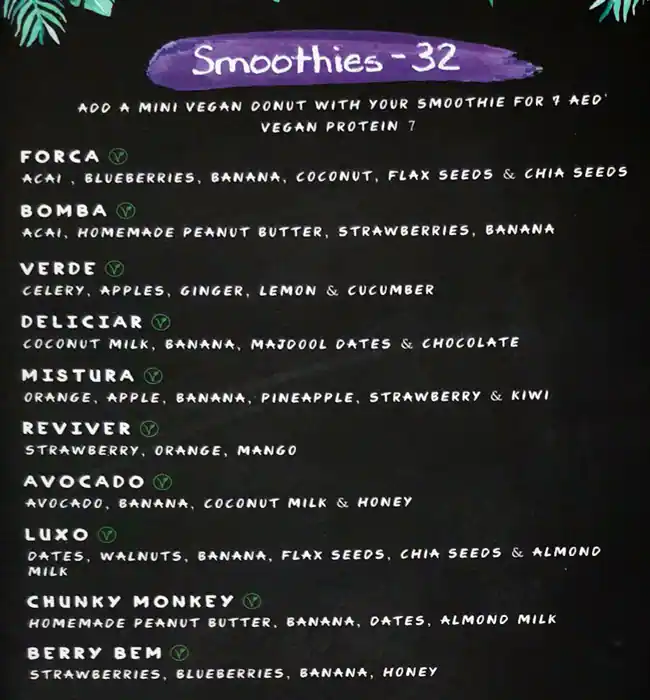 Projeto Acai Menu in First Avenue Mall, Motor City, Dubai 