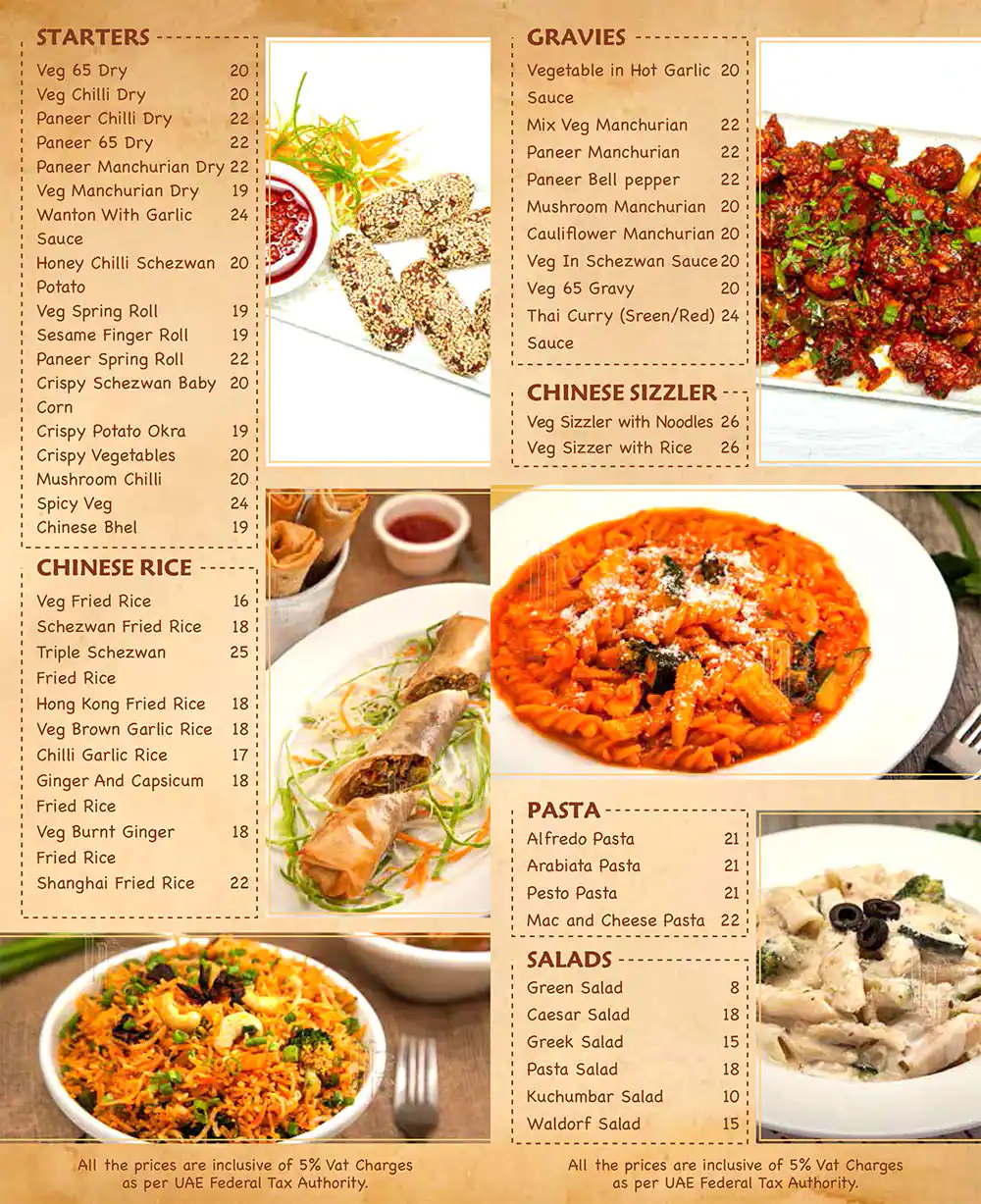 Bombay Basera Menu in Mankhool, Dubai 