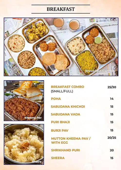 Vasai Local Restaurant - مطعم فاساي لوكل Menu 