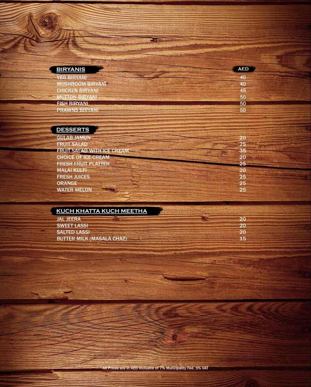 Fisherman's Hub - Orchid Vue Hotel Menu 