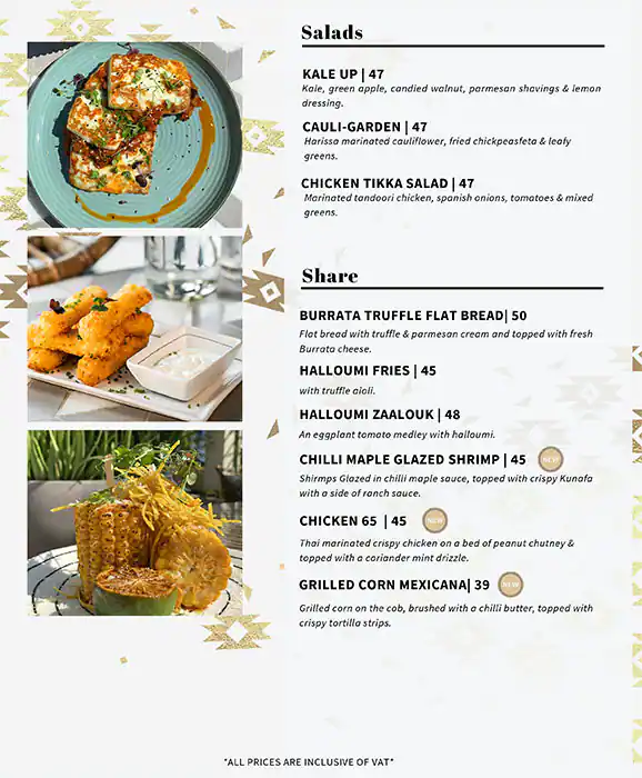 Kulture House Menu in Jumeirah 1, Dubai 