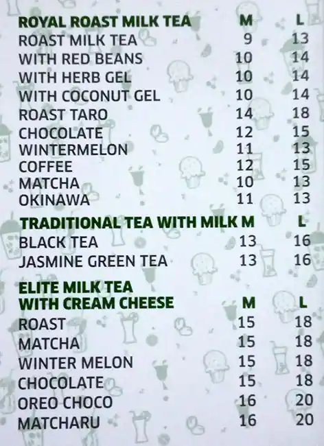 Zero Degrees Menu in Al Satwa, Dubai 