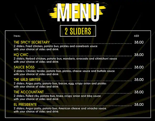 Best restaurant menu near Deira