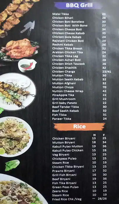 Malang Lounge Menu in Business Bay, Dubai 