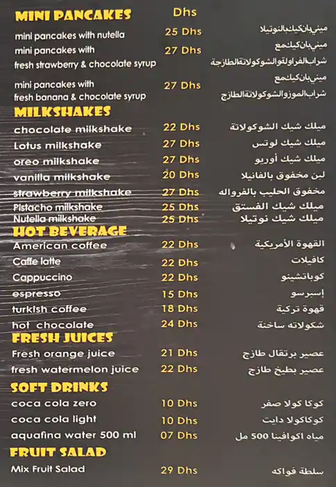 Best restaurant menu near La Mer Jumeirah 1 Dubai