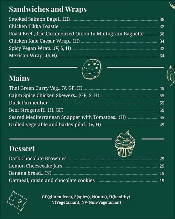 Lite Bite Menu in New Dubai 