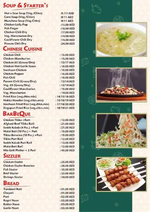 Malik Nehari & Biryani Restaurant Menu 