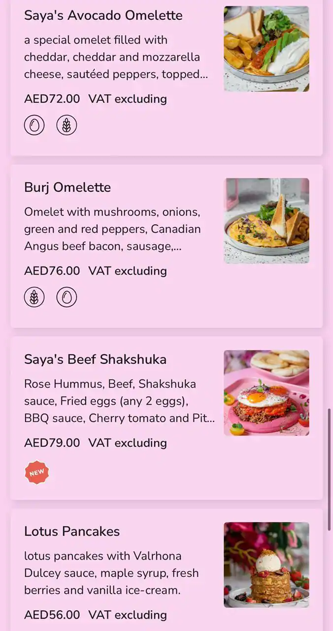 Saya Menu in CITY WALK, Al Safa, Dubai 