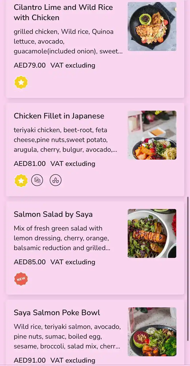 Saya Menu in CITY WALK, Al Safa, Dubai 