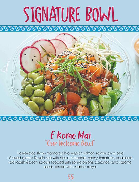 Poke Me - Tropical Poke Bowls Menu 