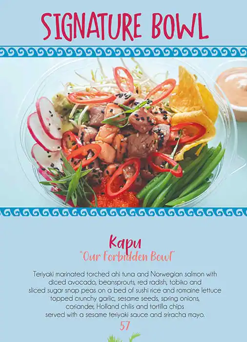 Poke Me - Tropical Poke Bowls Menu 