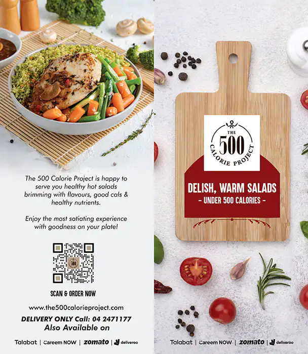 The 500 Calorie Project Menu in New Dubai 