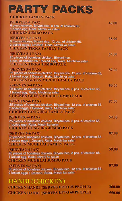 Biryanis And Biryanis Menu in Al Nahda, Dubai 