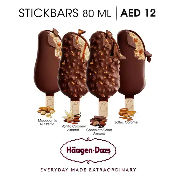 Häagen-Dazs Menu in Burj Khalifa Area 