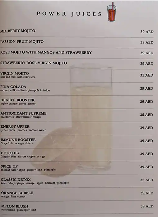 Gudee Menu in Gate Avenue, DIFC, Dubai 