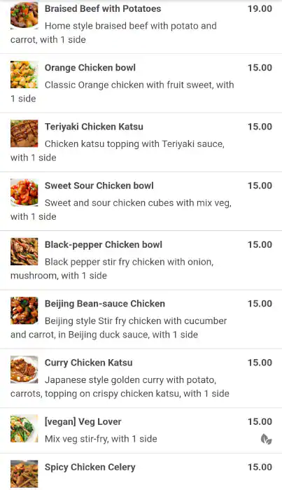 CHOWCHOY! Menu in Cluster I, Jumeirah Lake Towers, Dubai 