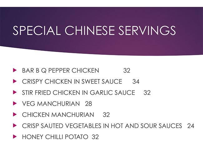 Chinese Chop-Suey Menu in Bur Dubai 