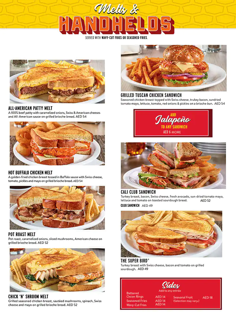 Denny's Menu in Dubai Festival Plaza, Jebel Ali , Dubai 