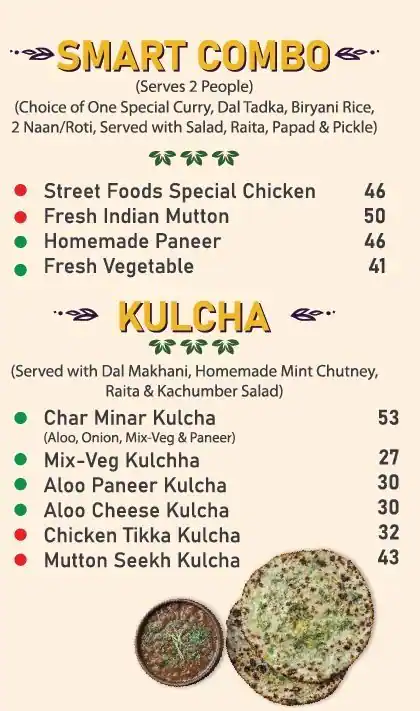 Street Foods By Punjab Grill Menu 