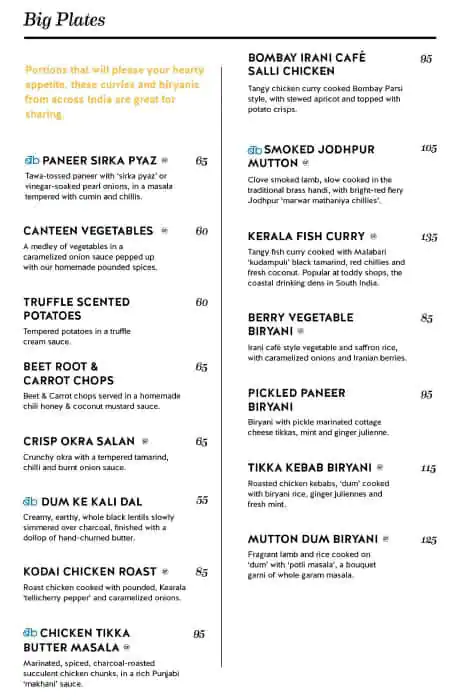 Bombay Borough - Indian Bar & Eatery Menu 