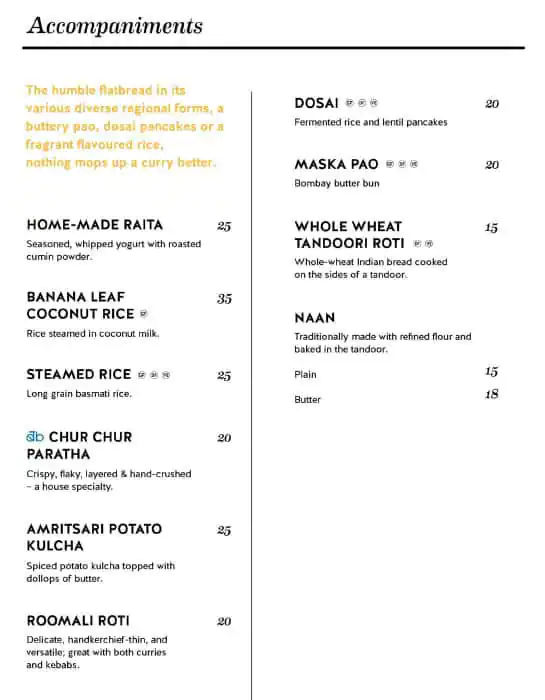 Bombay Borough - Indian Bar & Eatery Menu 