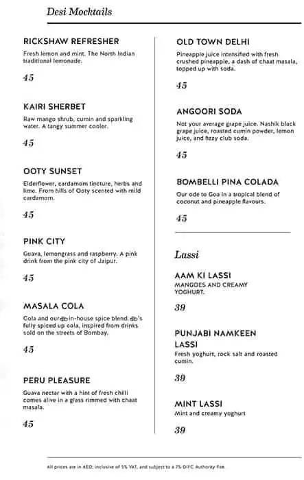 Bombay Borough - Indian Bar & Eatery Menu 