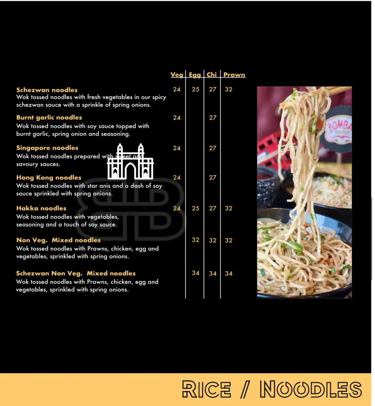 Bombay Bistro Menu in Al Nahda, Dubai 