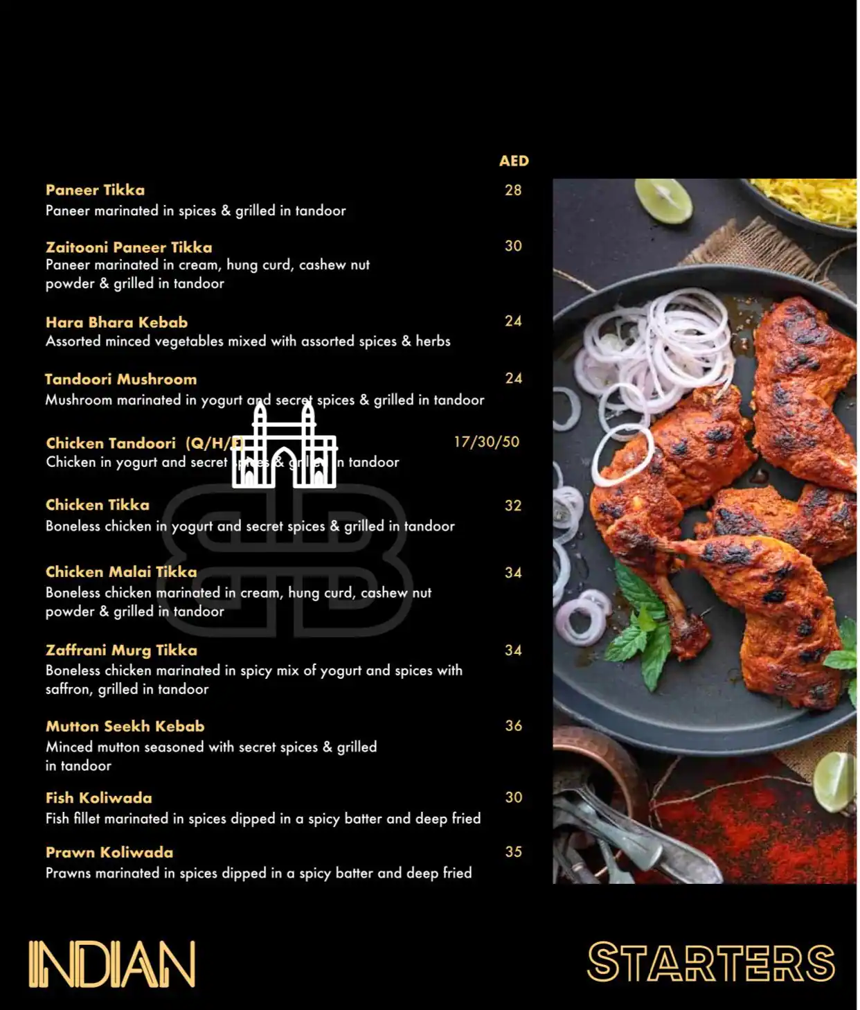 Bombay Bistro Menu in Al Nahda, Dubai 