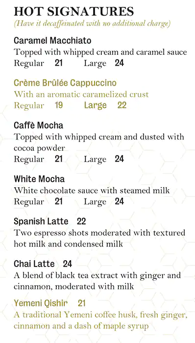 Black Coffee By Café Younes Menu 