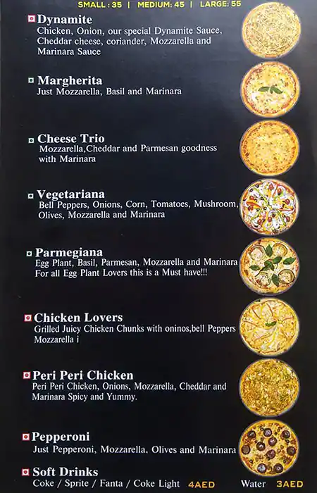Tasty food Italian, Pizzamenu Al Barsha, Dubai