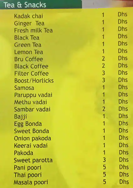 Mister Biryani Restaurant Menu 