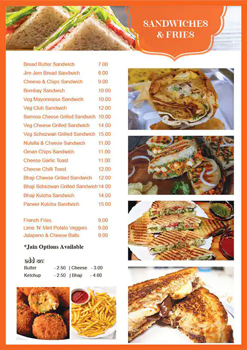 Swades Vegetarian Restaurant Menu 