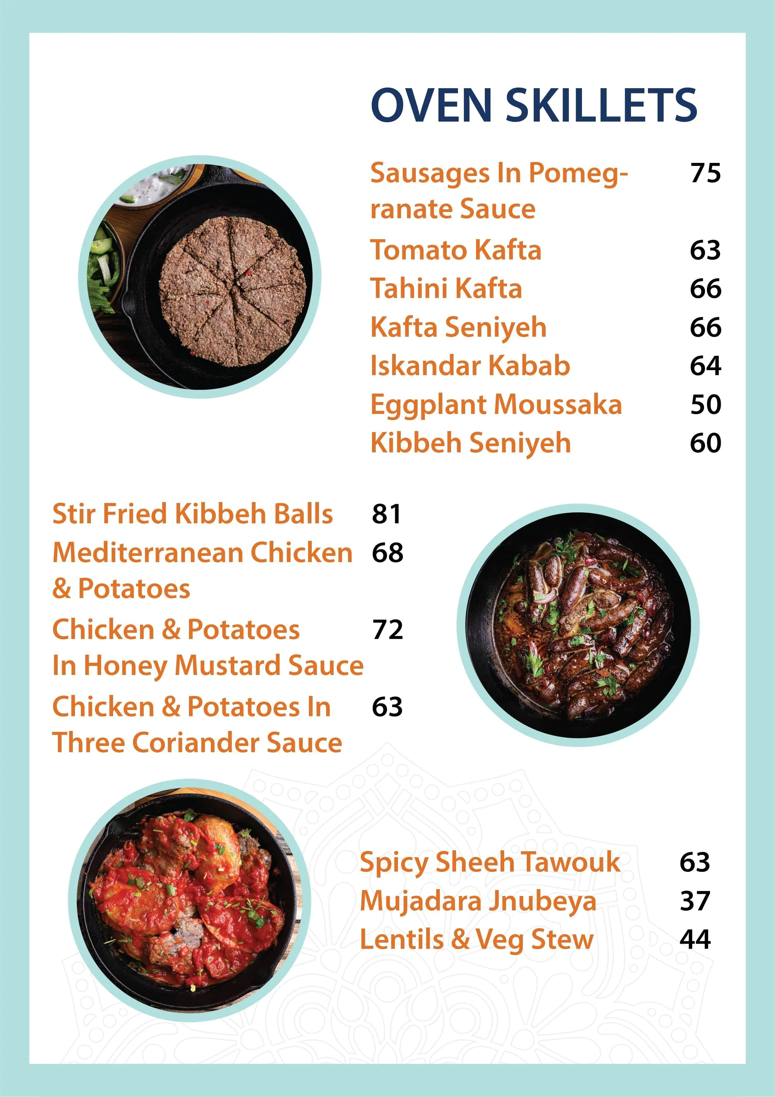 Bait Sitti Menu in Burj Khalifa Area 