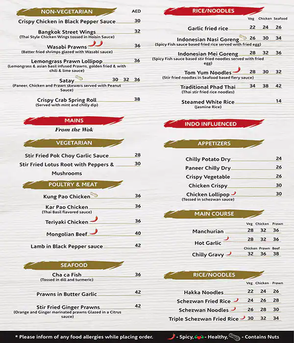 Flames of Flavors Menu in Bur Dubai 