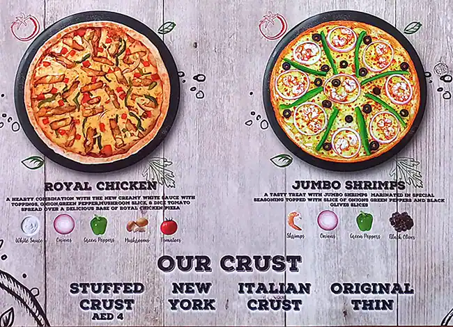 Pizza Inn Menu in Al Muteena, Dubai 