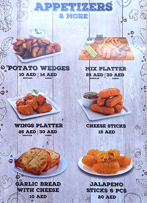 Pizza Inn Menu in Al Muteena, Dubai 