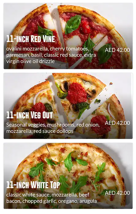 Blaze Pizza Menu in The Dubai Mall,Downtown Dubai, Dubai 