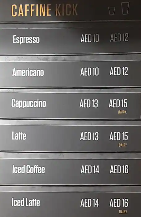 Fuel-Up by Kcal Menu in New Dubai 