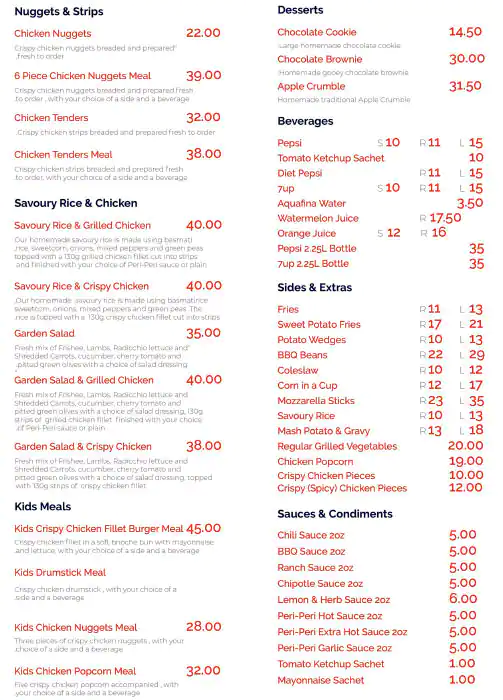 Chicken Cottage Menu in Business Bay, Dubai 